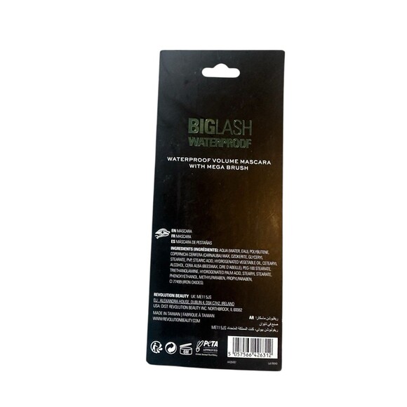NEW Makeup Revolution Big Lash Volume Mascara Waterproof - 0.28 oz True Black - Picture 3 of 3